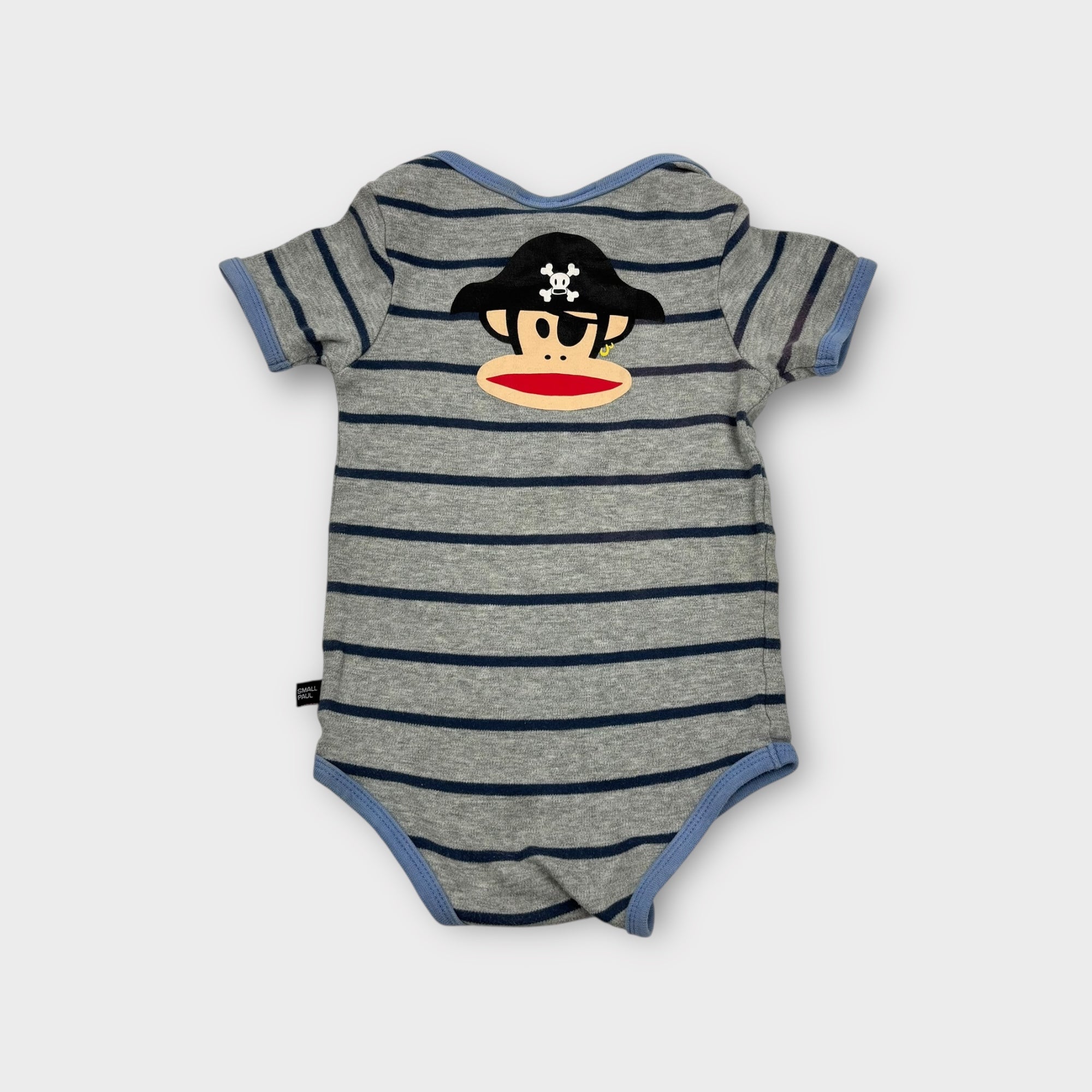 Retro Paul Frank Stripe Bodysuit, Size 0