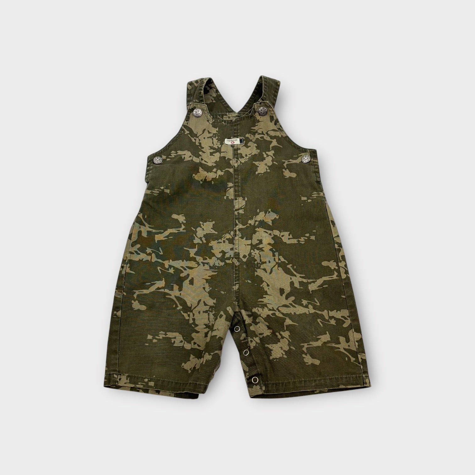 Retro Oshkosh B'Gosh Camo Overalls, Size 1