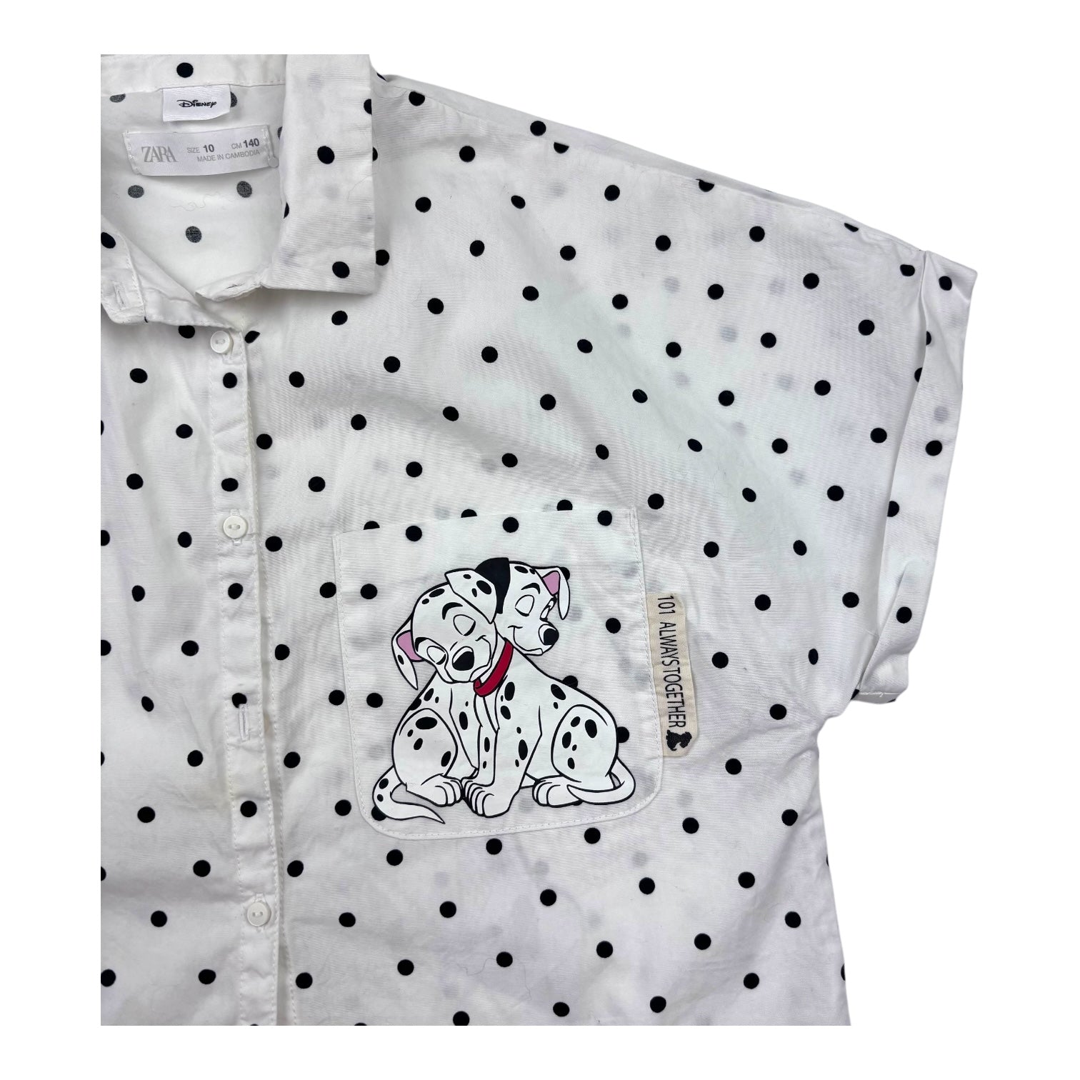 Zara Disney 101 Dalmatians Shirt, Size 10