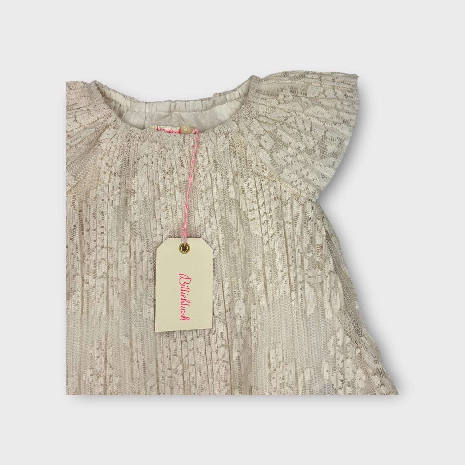 Billieblush Pleated Lace Dress, Size 00
