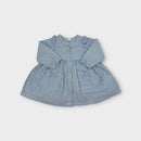 Polarn O Pyret Blue Stripe Dress, Size 00