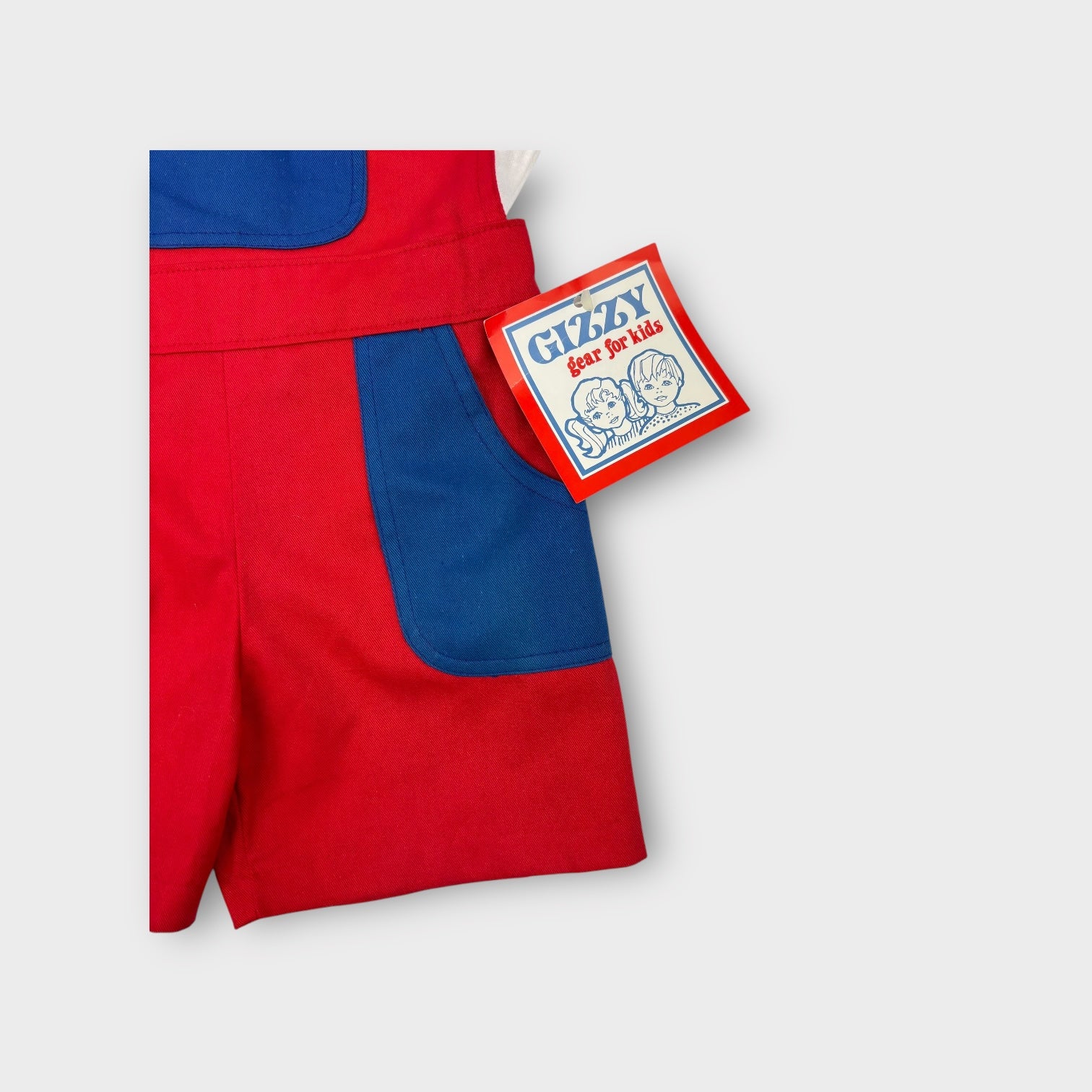 Vintage Gizzy Overalls Set, Size 5-7