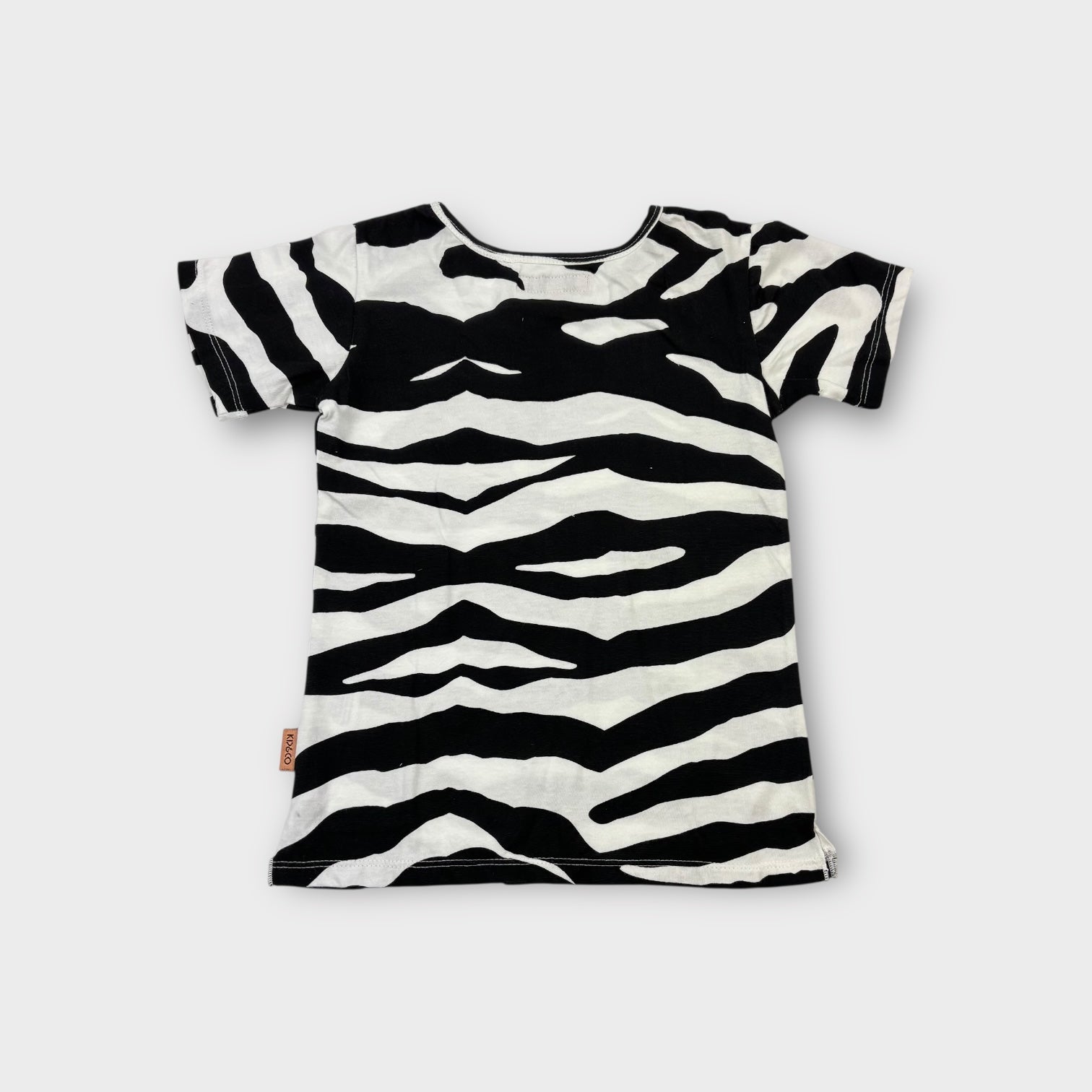 Kip & Co Zebra Print T-Shirt, Size 4-5