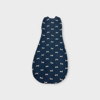 Bilbi Navy 1.0 Tog Puppy Print Sleep Sack, Size 000