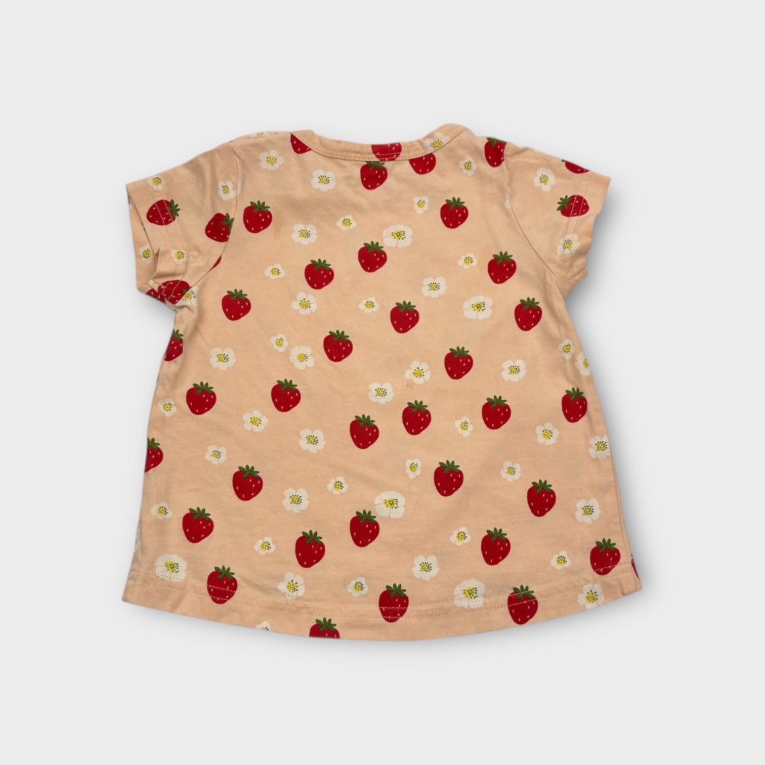 Nature Baby Strawberry Print T-Shirt, Size 0