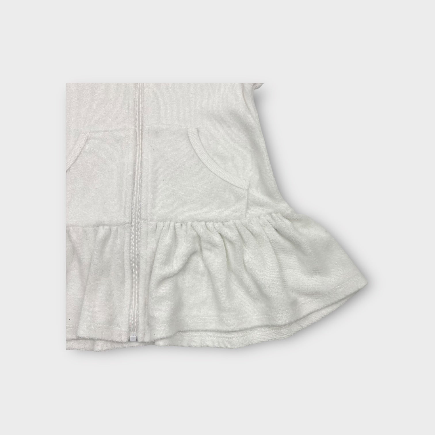 Juicy Couture White Terry Dress, Size 0