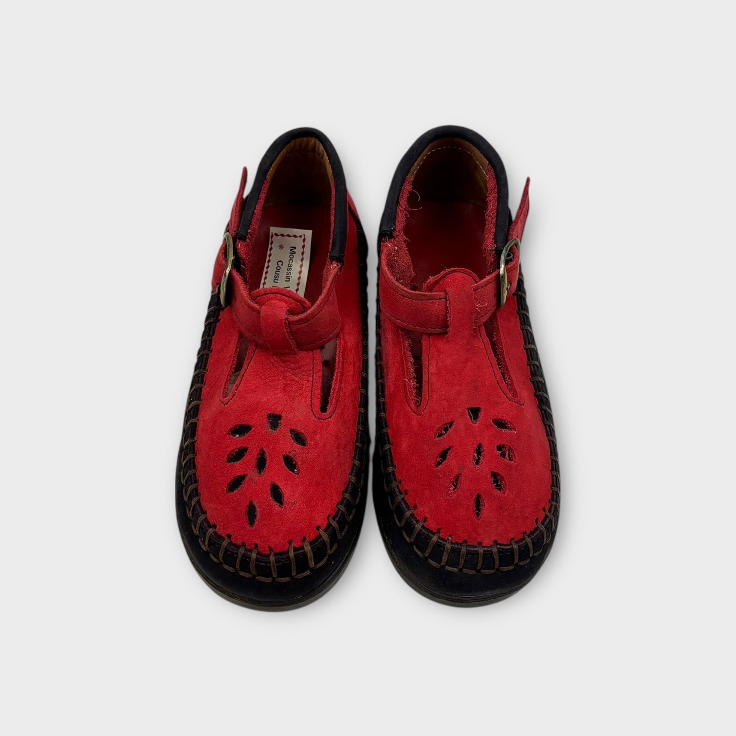 Handmade Leather Moccasin, Size EU 26