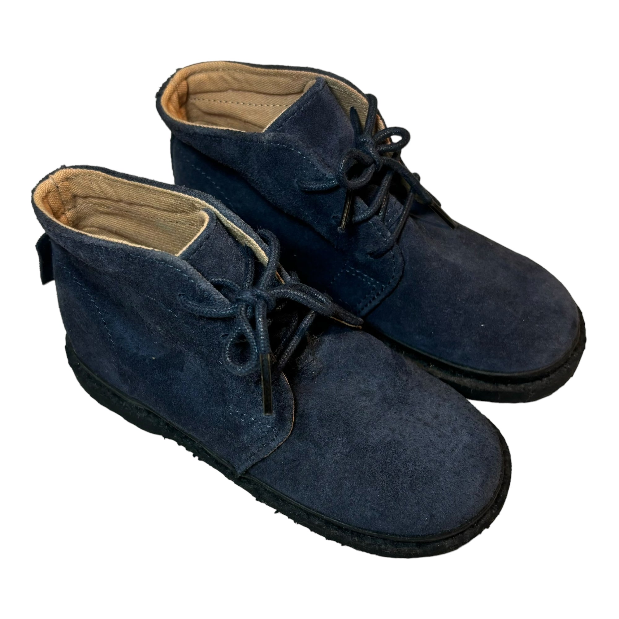Superga Blue Suede Boots, Size EUR 31