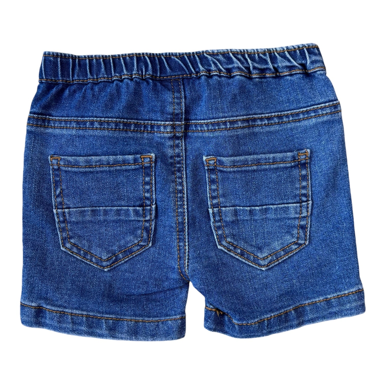 Milky Denim Shorts, Size 0