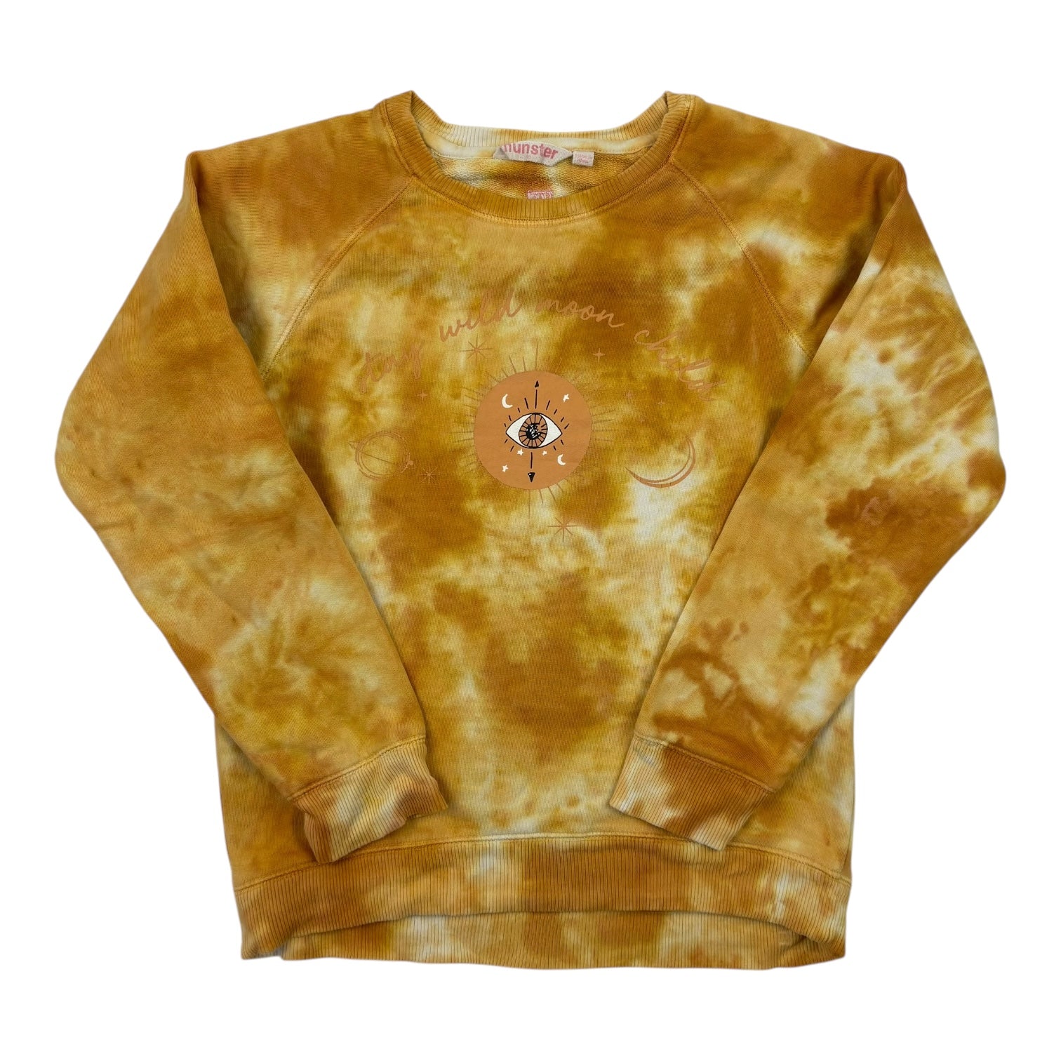 Munster Yellow Tie Dye Jumper, Size 10
