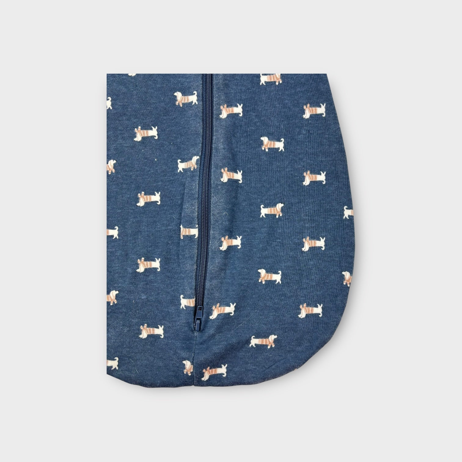 Bilbi Navy 1.0 Tog Puppy Print Sleep Sack, Size 000