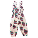 Hugo Loves Tiki Apple Print Fleece Overalls, Size 12-18m