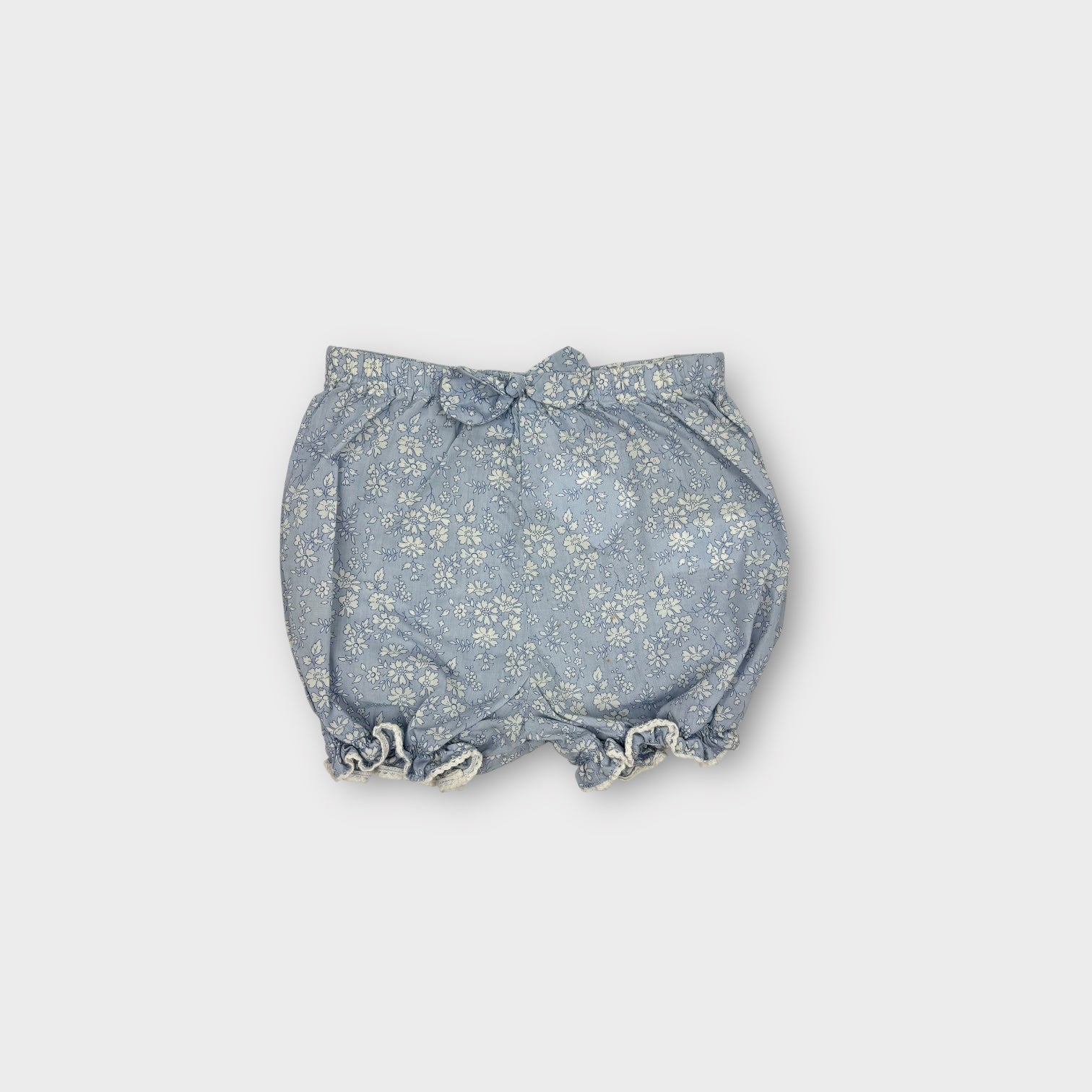 Chateau De Sable Blue Floral Shorts, Size 000