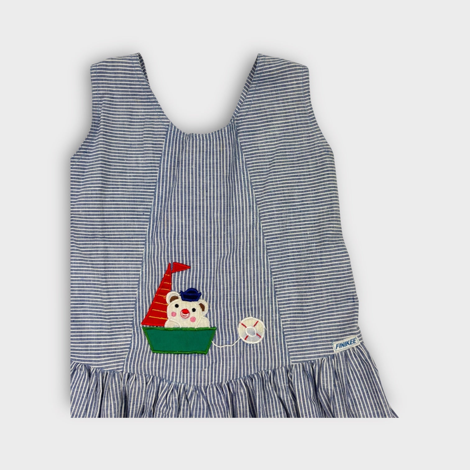 Vintage Railway Stripe Dress, Size 6