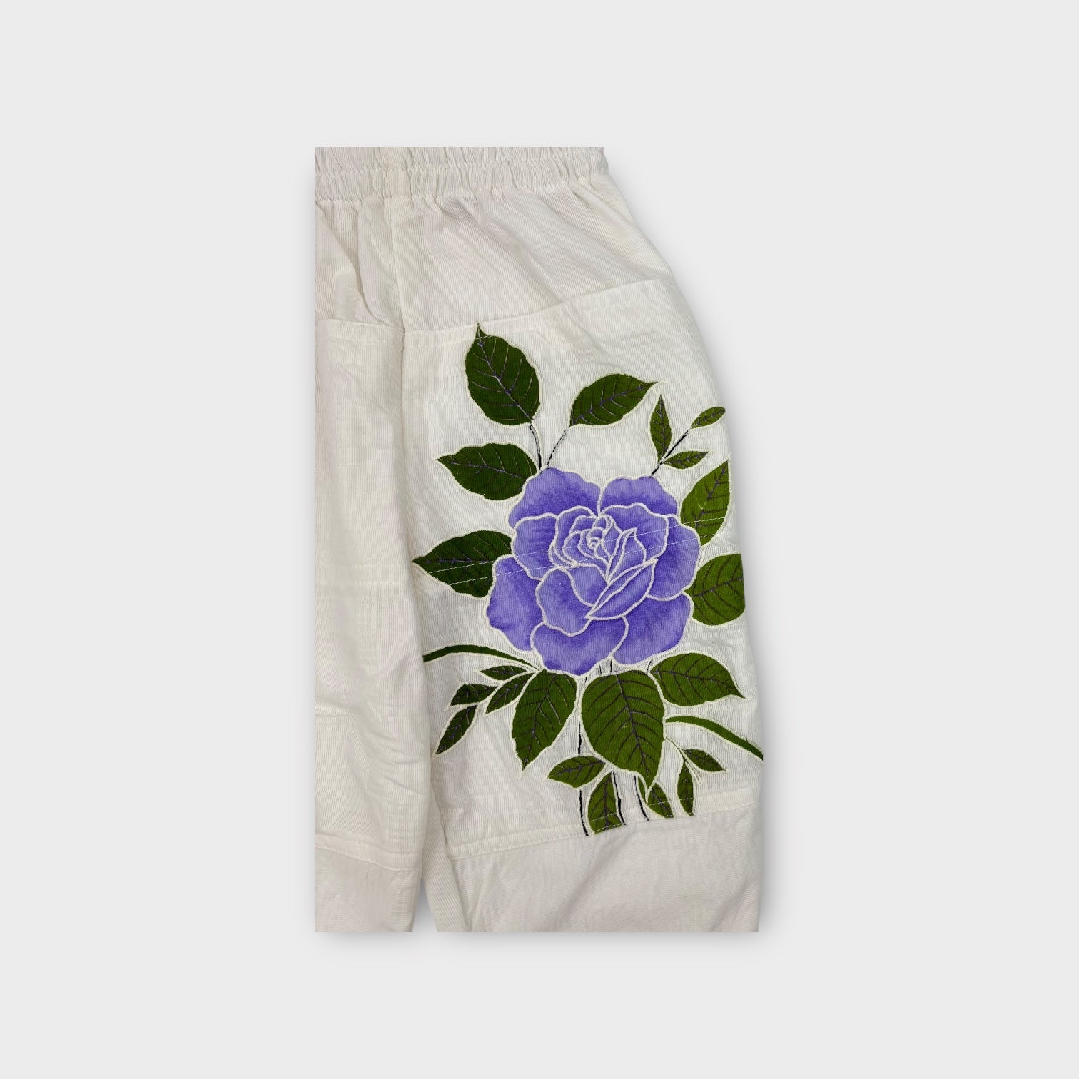 Vintage White Flower Sweatsuit Set, Size 3-4