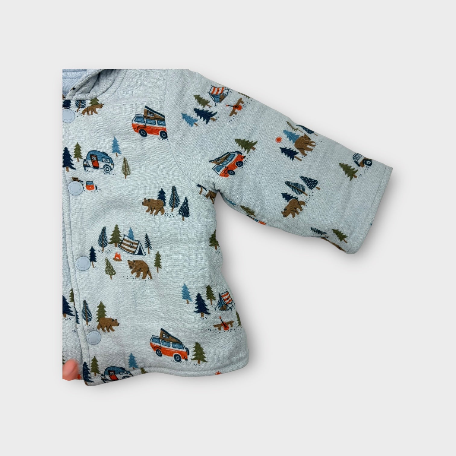 Purebaby Reversible Cotton Jacket, Size 00