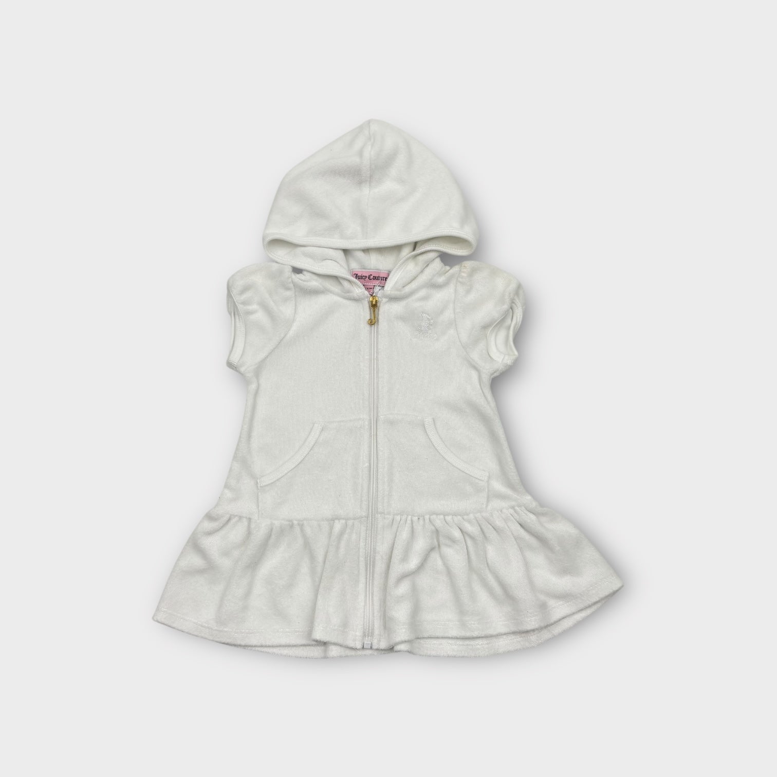 Juicy Couture White Terry Dress, Size 0