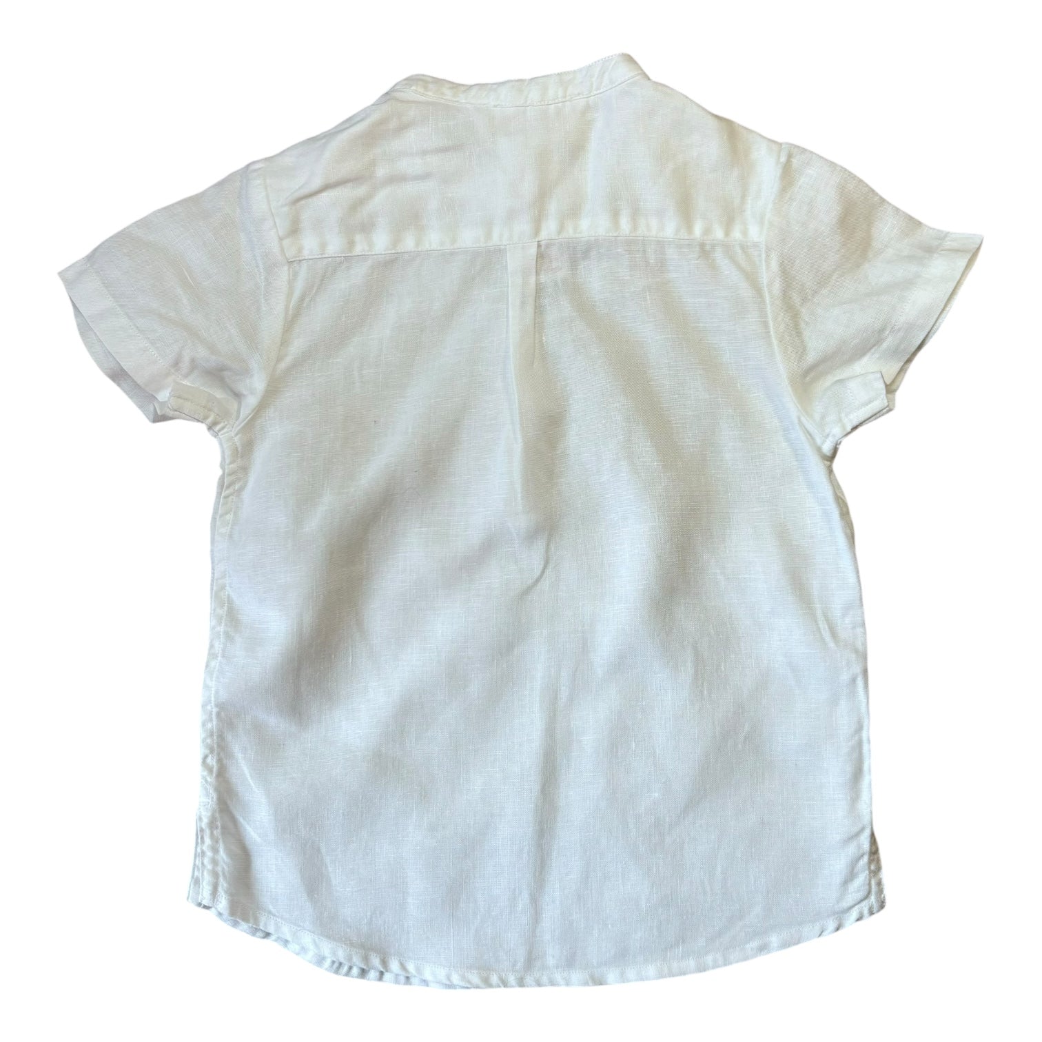 Jacadi White Linen Shirt, Size 5