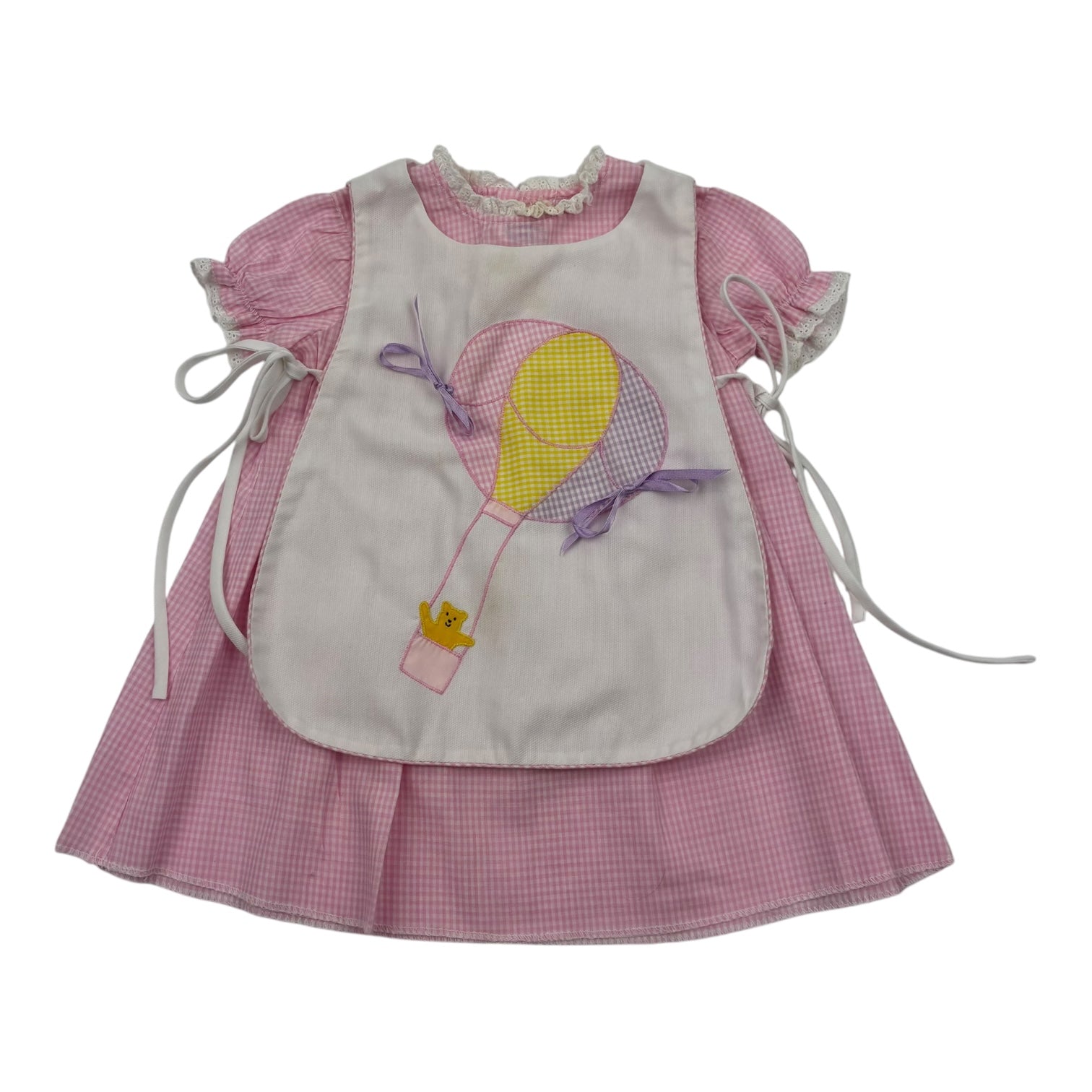 Vintage Applique Hot Air Balloon Dress, Size 0