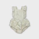Country Road White Textured Frill Romper, Size 00