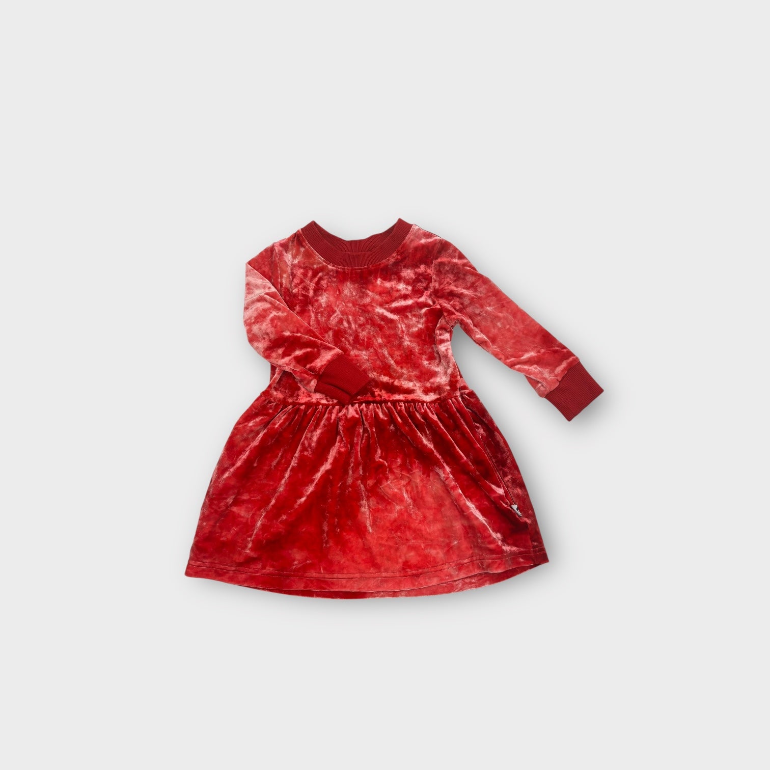 Minti Melbourne Red Velvet Dress, Size 1
