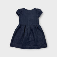 Jacadi Silver Polkadot Dress, Size 10