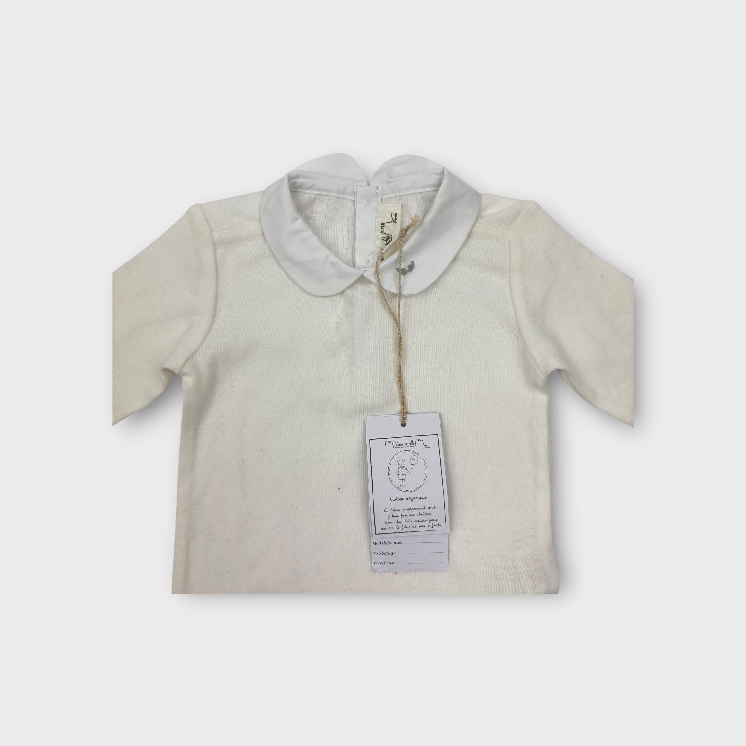 Chateau De Sable Collared Bodysuit, Size 0