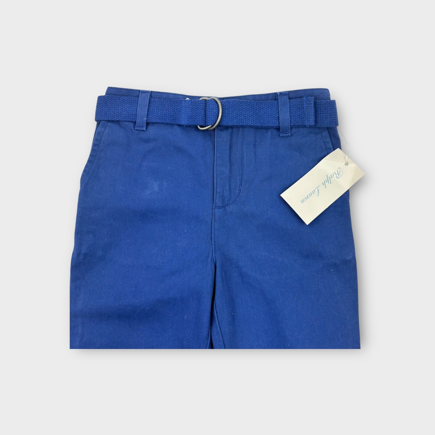 Ralph Lauren Blue Chino Pants with Belt, Size 18-24m