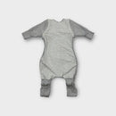 Love to Dream 0.5 Tog Grey Stripe Sleep Suit, Size 0