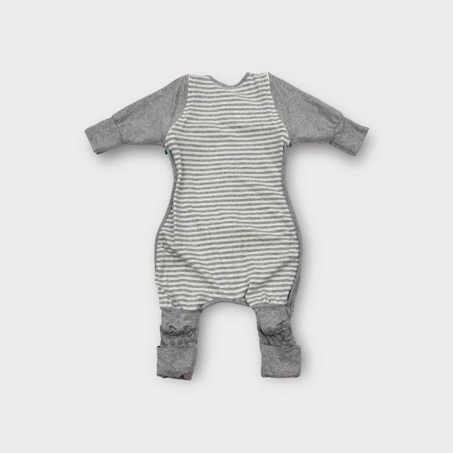 Love to Dream 0.5 Tog Grey Stripe Sleep Suit, Size 0
