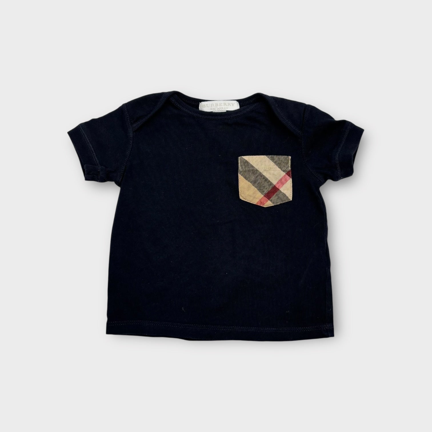 Burberry Navy T-Shirt, Size 0