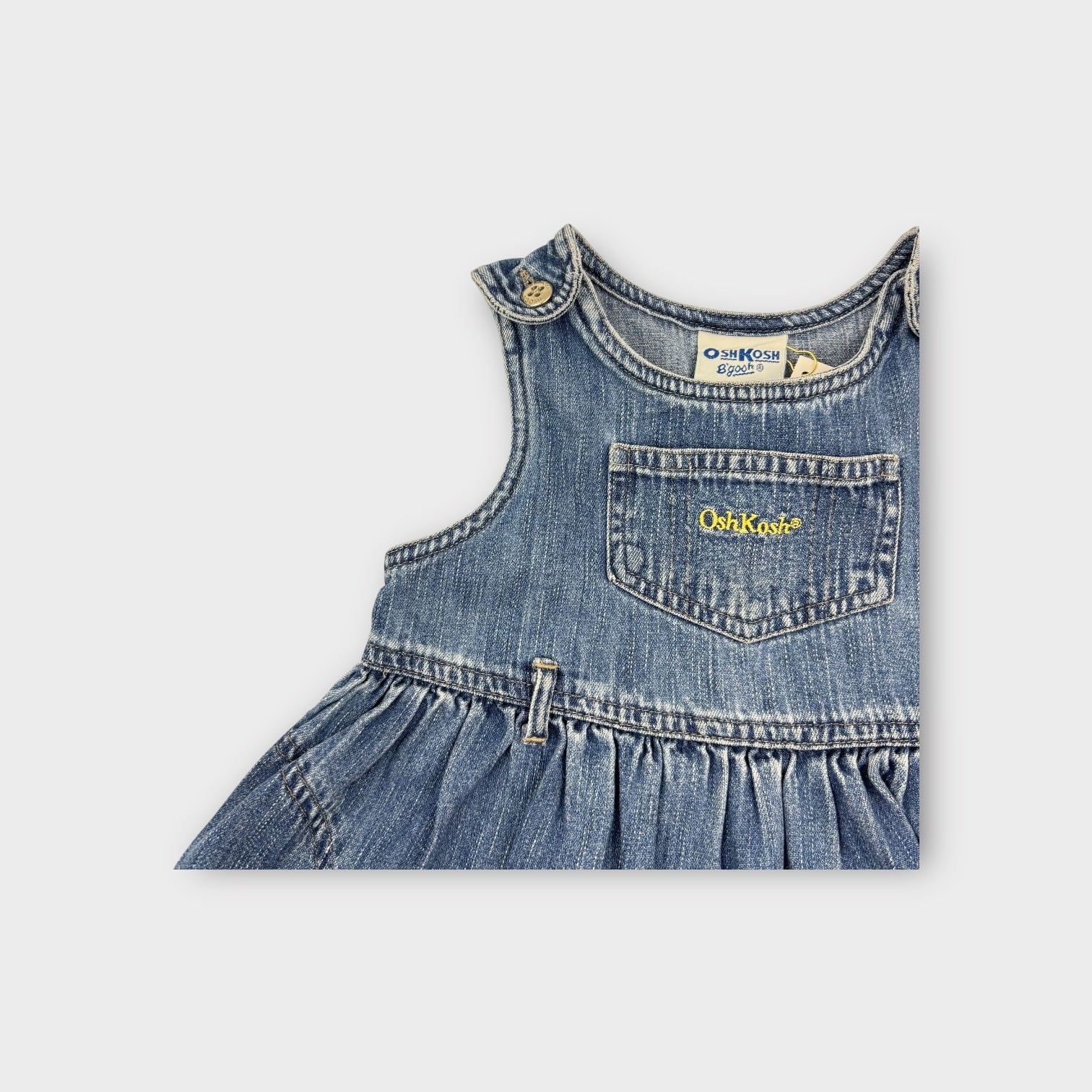 Vintage Oshkosh Denim Dress, Size 2