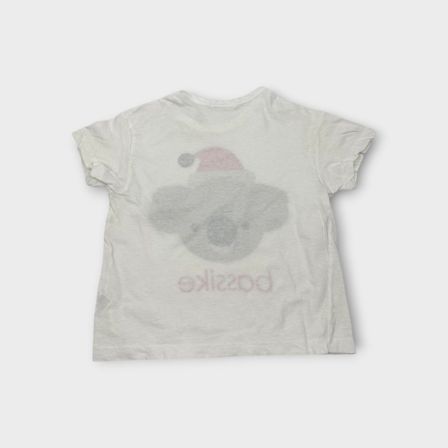 Bassike Mini Christmas T-Shirt, Size 2