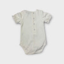 Blue Daisy White Frill Bodysuit, Size 00