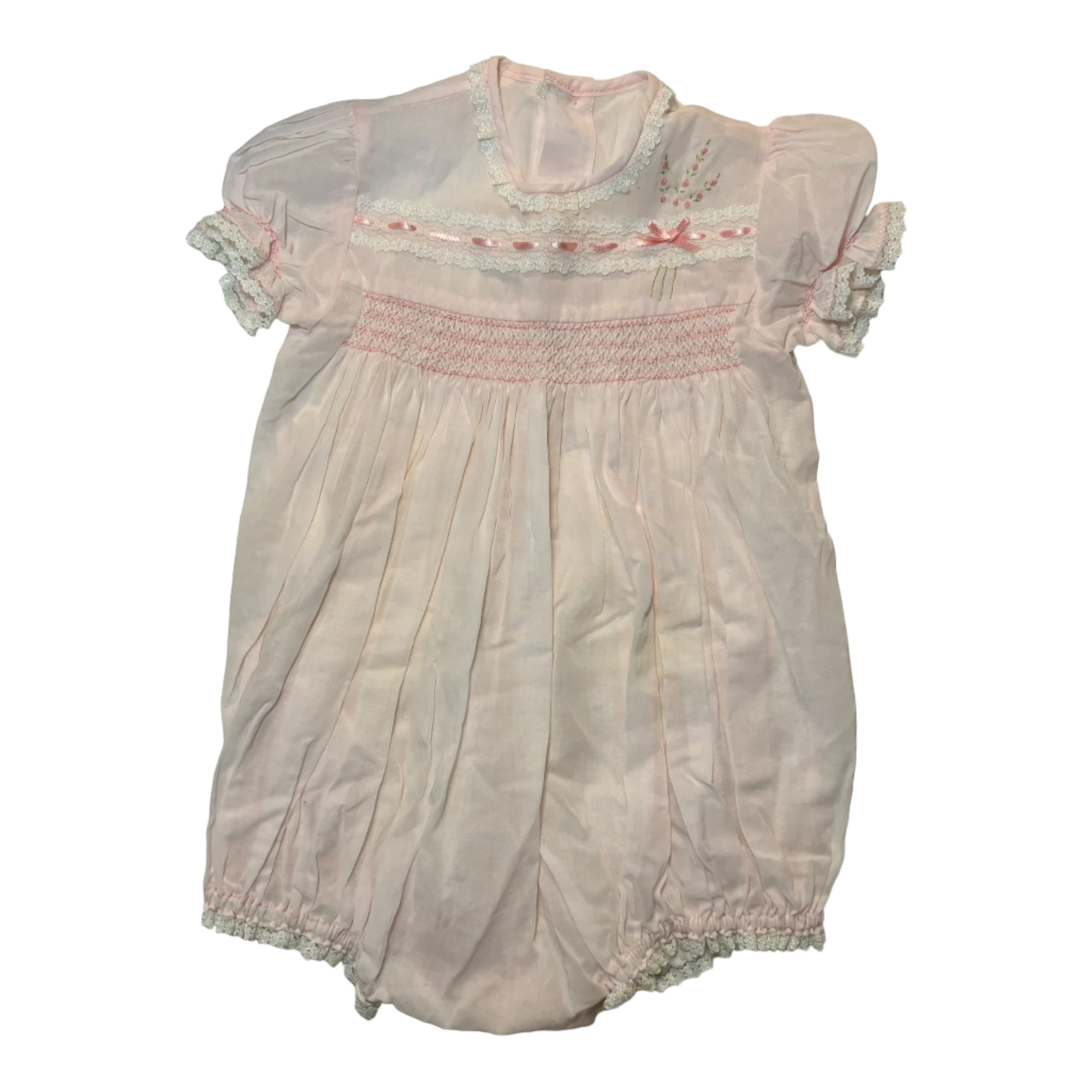 Vintage Pink Romper, Size 00