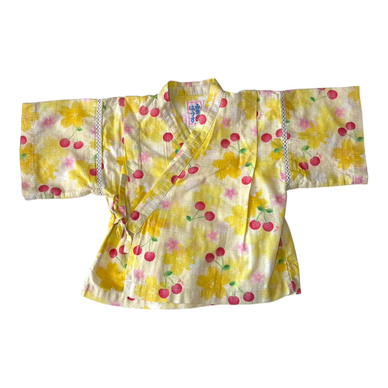 Miki House Cherry Blossom Kimono Set, Size 1