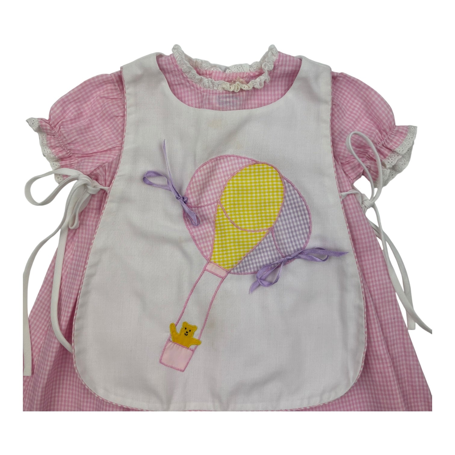 Vintage Applique Hot Air Balloon Dress, Size 0