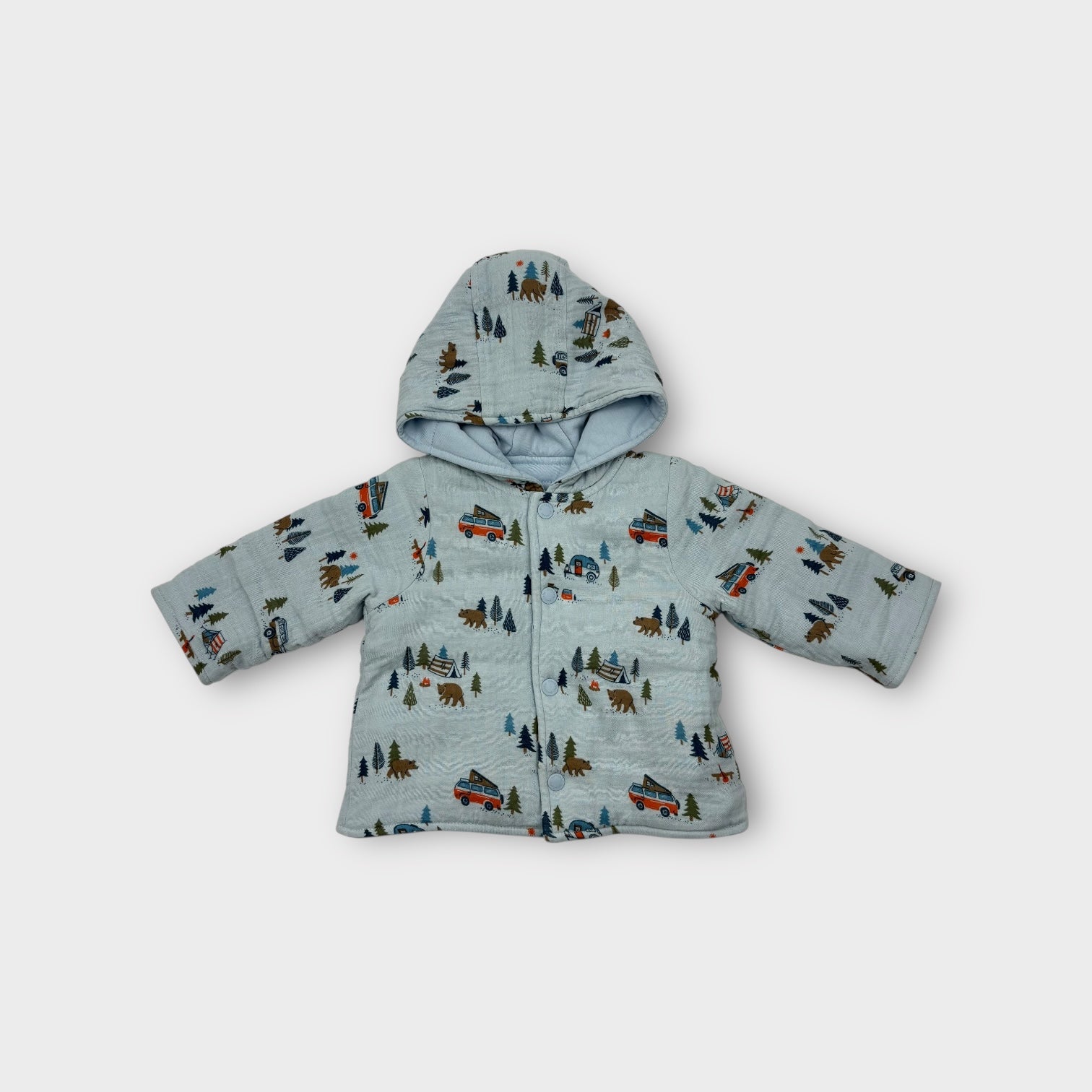 Purebaby Reversible Cotton Jacket, Size 00
