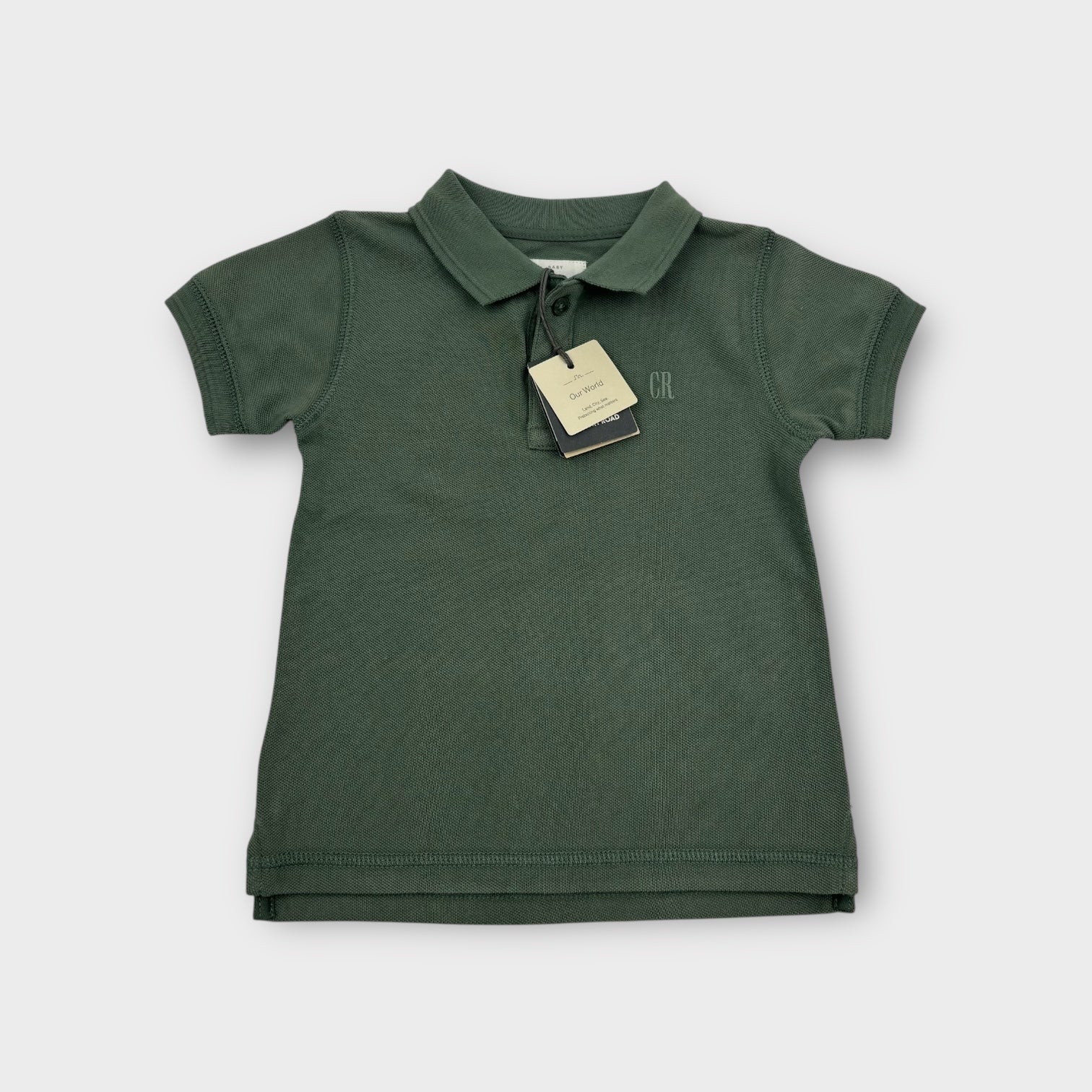 Country Road Olive Polo Shirt, Size 18-24m