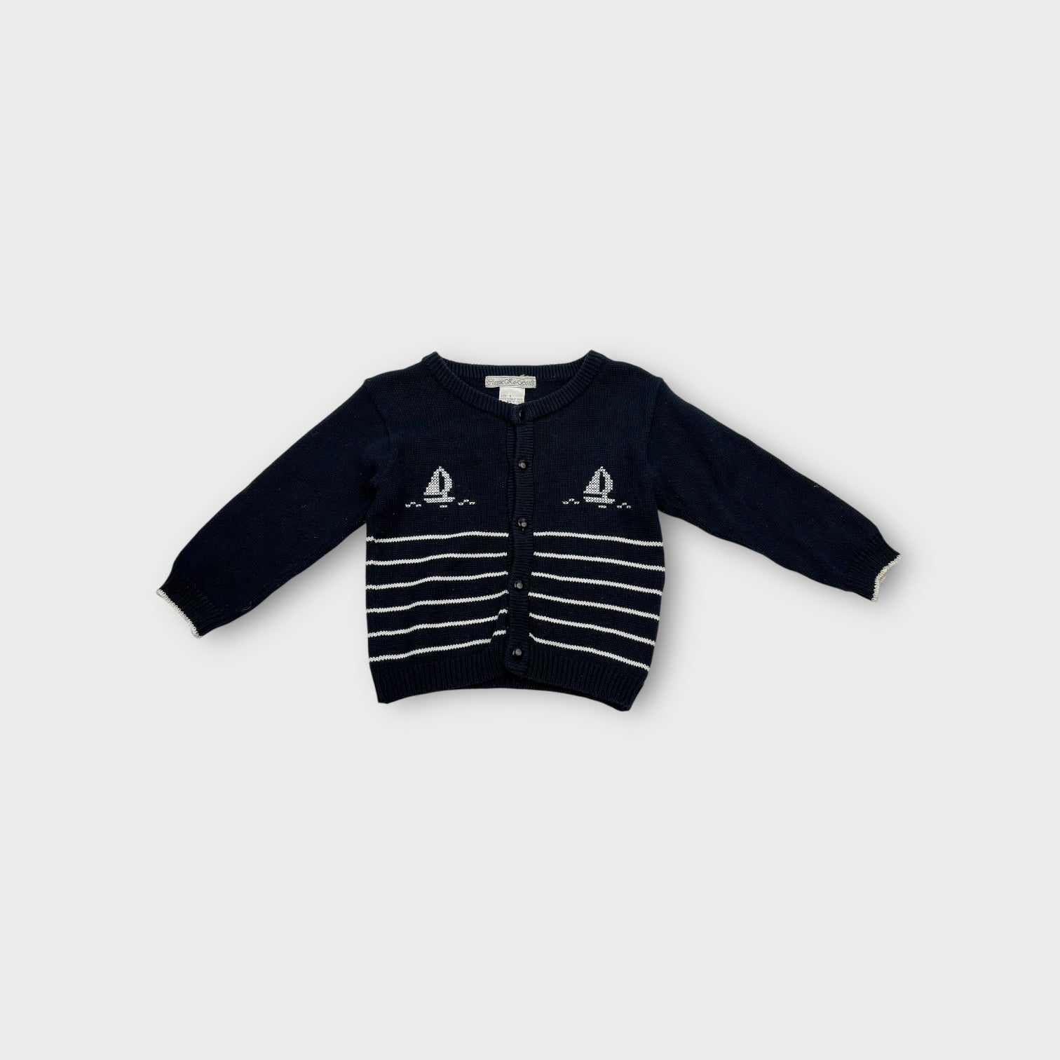 Nautical Knit Cardigan, Size 0