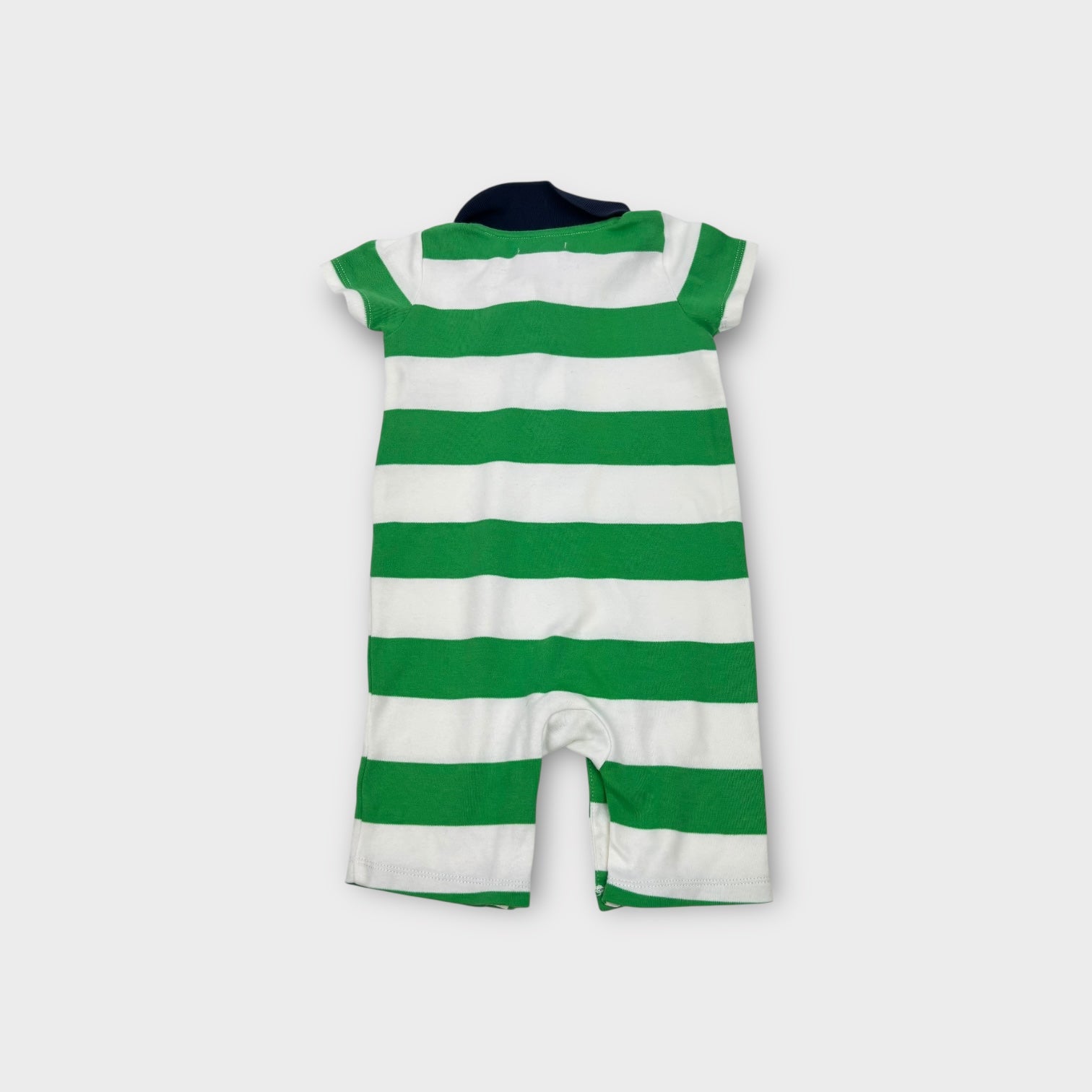 Ralph Lauren Stripe Polo Romper, Size 0