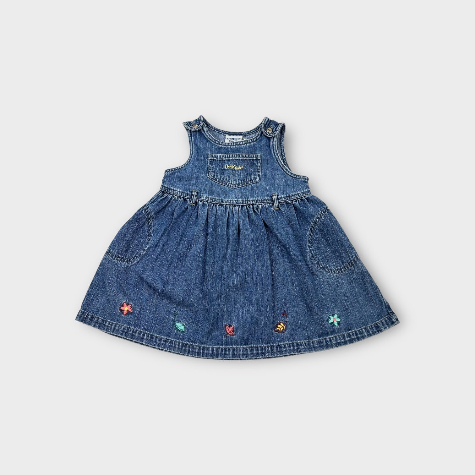 Vintage Oshkosh Denim Dress, Size 2