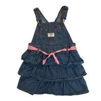Oshkosh Girl Denim Dungaree Dress, Size 5
