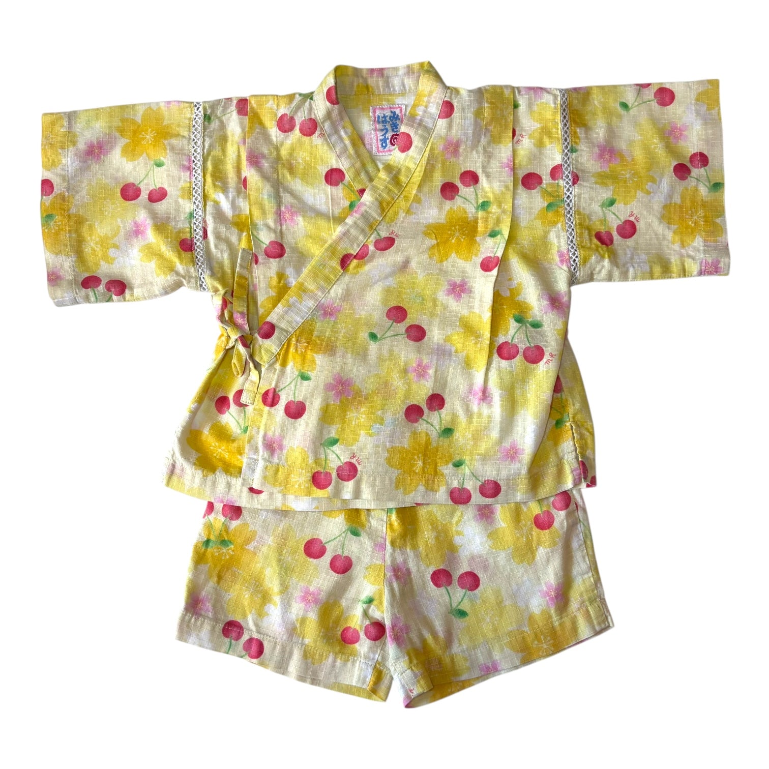 Miki House Cherry Blossom Kimono Set, Size 1