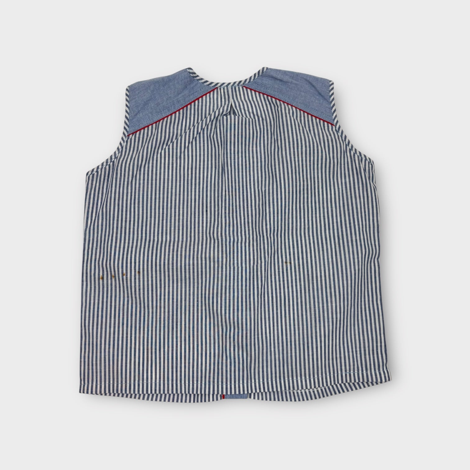 Vintage Chambray and Railway Stripe Set, Size 8