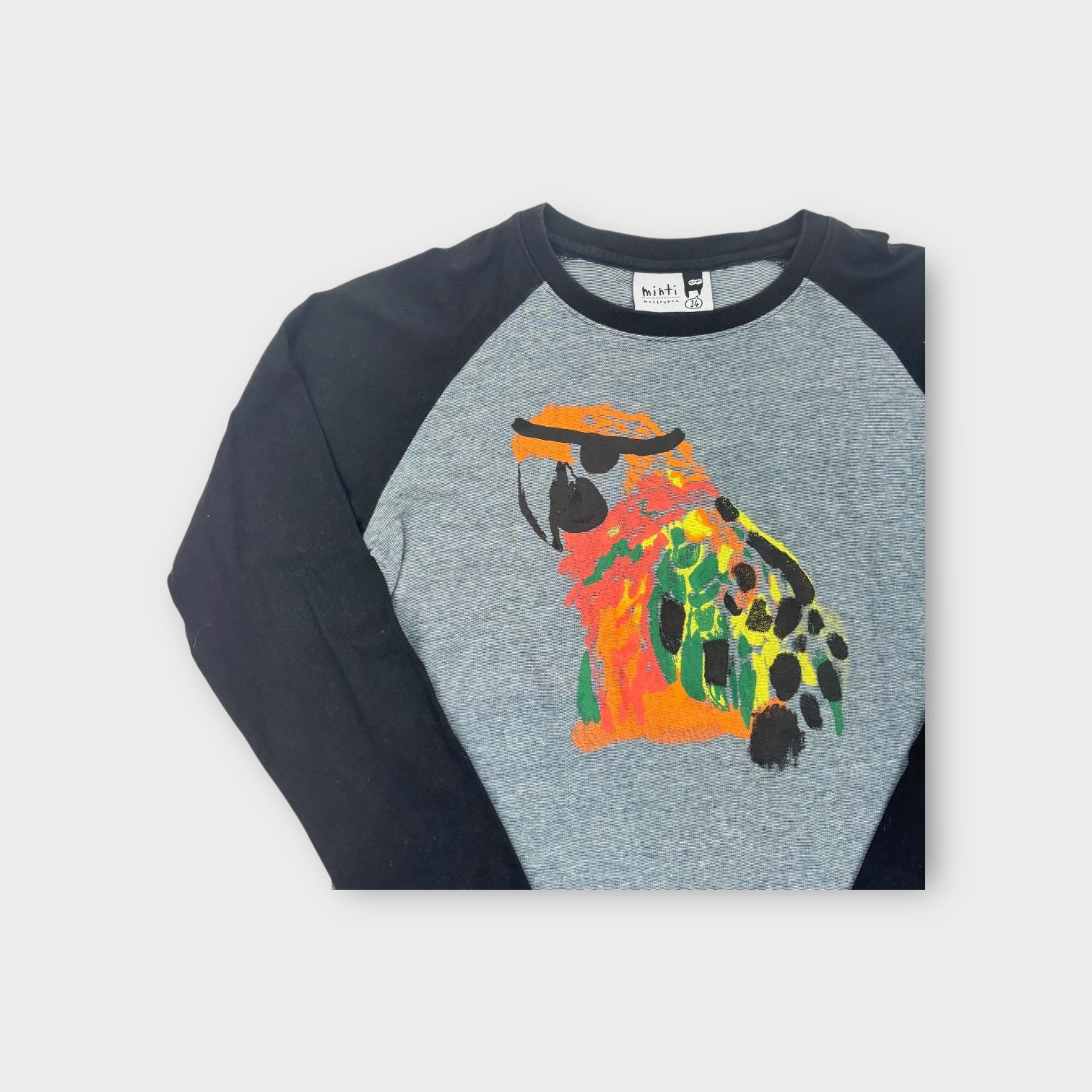 Minti Melbourne Long Sleeve Raglan T-Shirt, Size 14