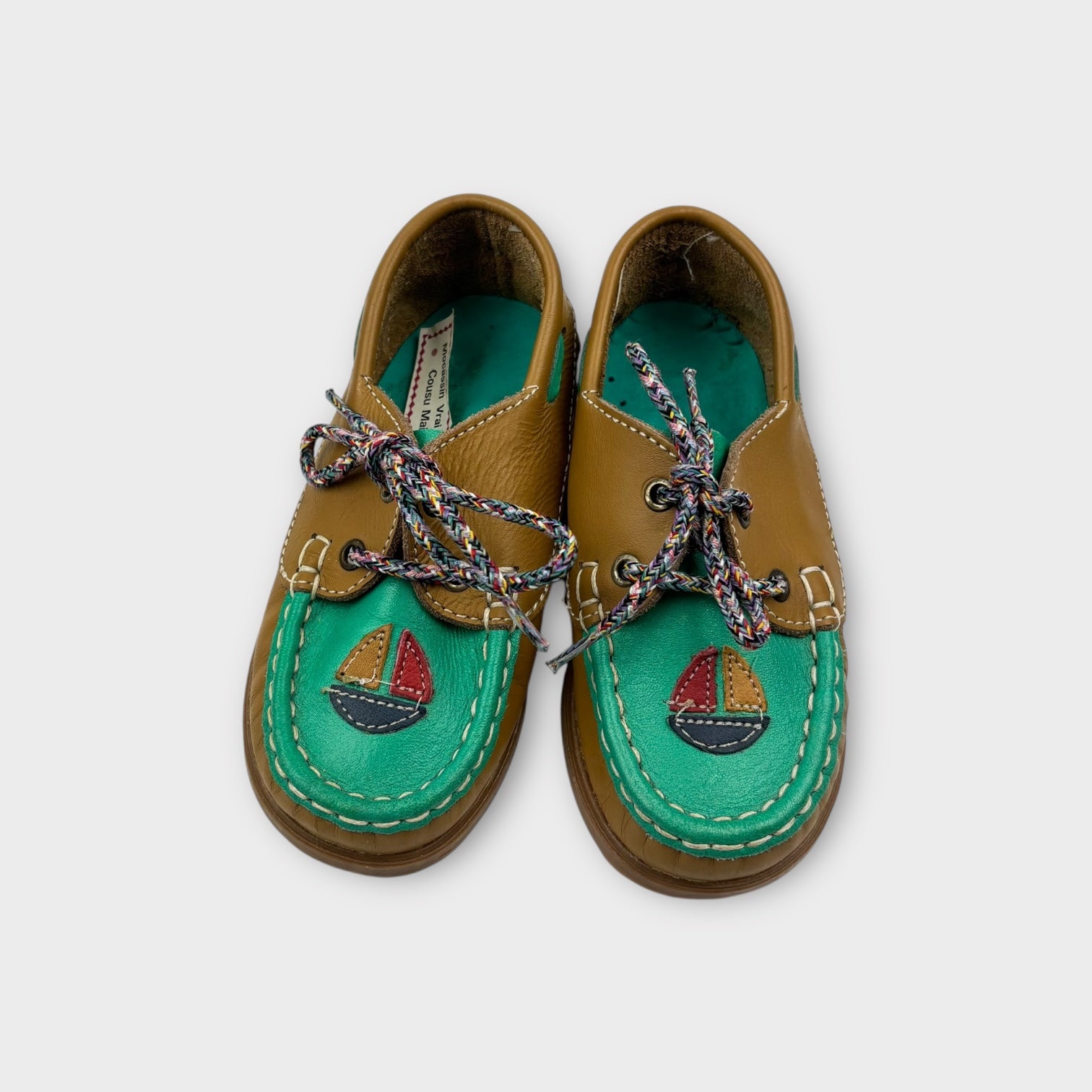 Handmade Leather Moccasin, Size EU 24