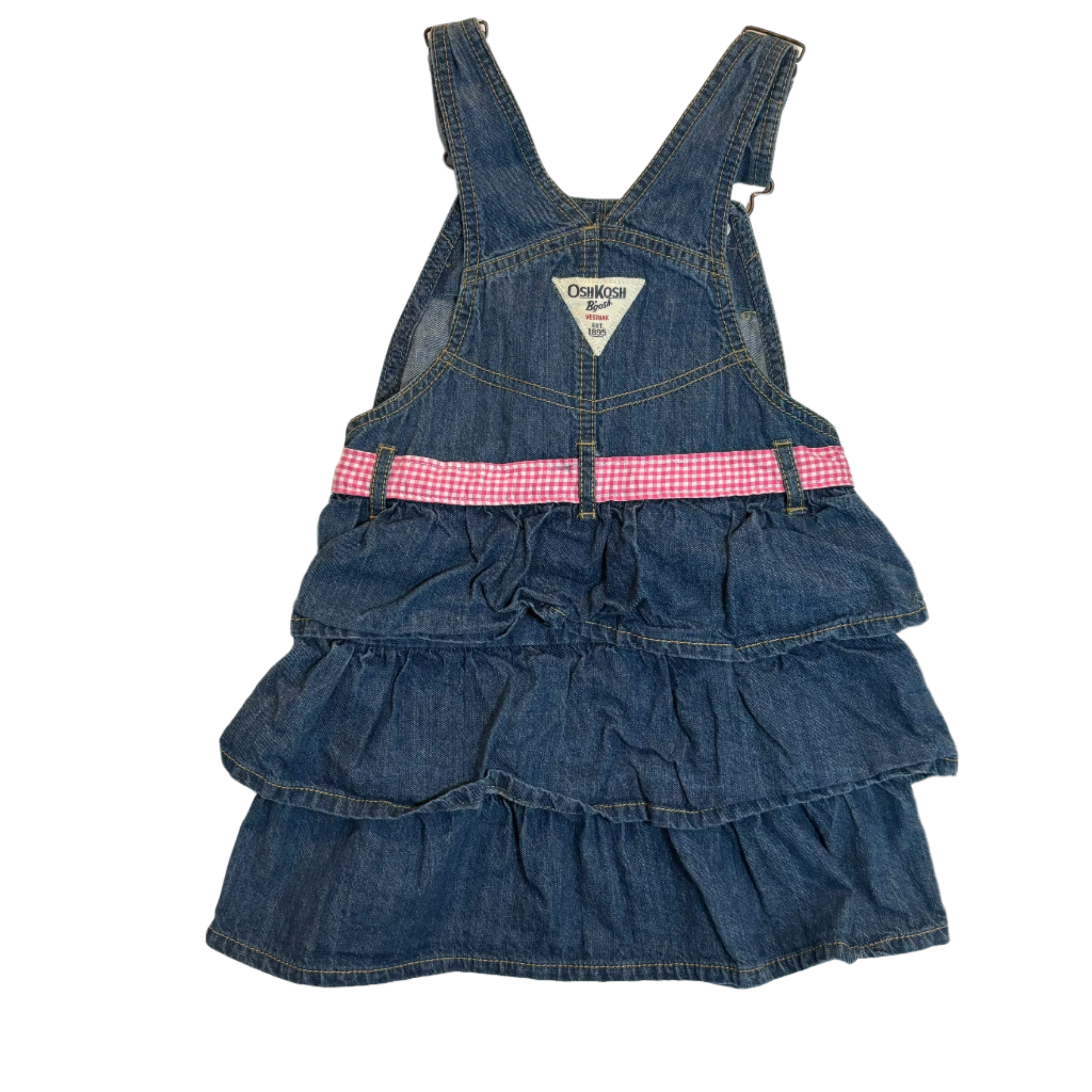 Oshkosh Girl Denim Dungaree Dress, Size 5
