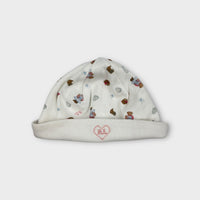 Ralph Lauren White Pattern Beanie, One Size