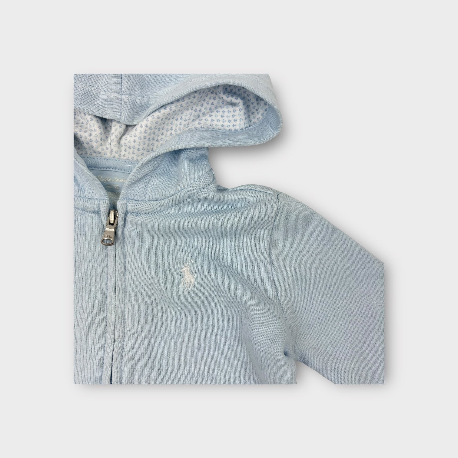 Ralph Lauren Light Blue Sweatsuit Set, Size 0